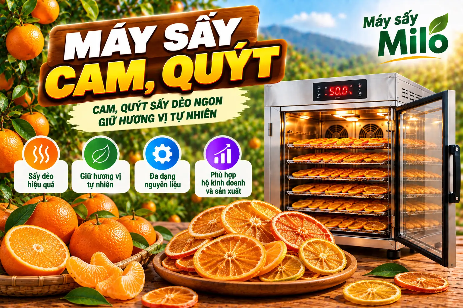 Máy Sấy Cam, Quýt
