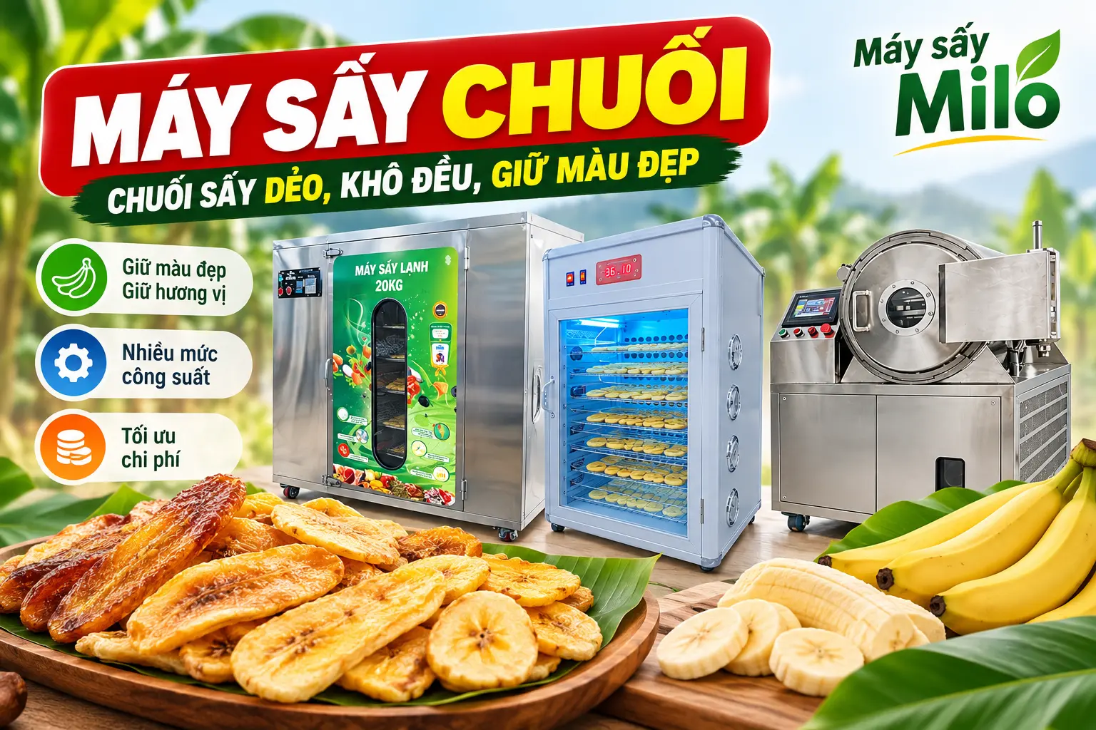 Máy sấy chuối