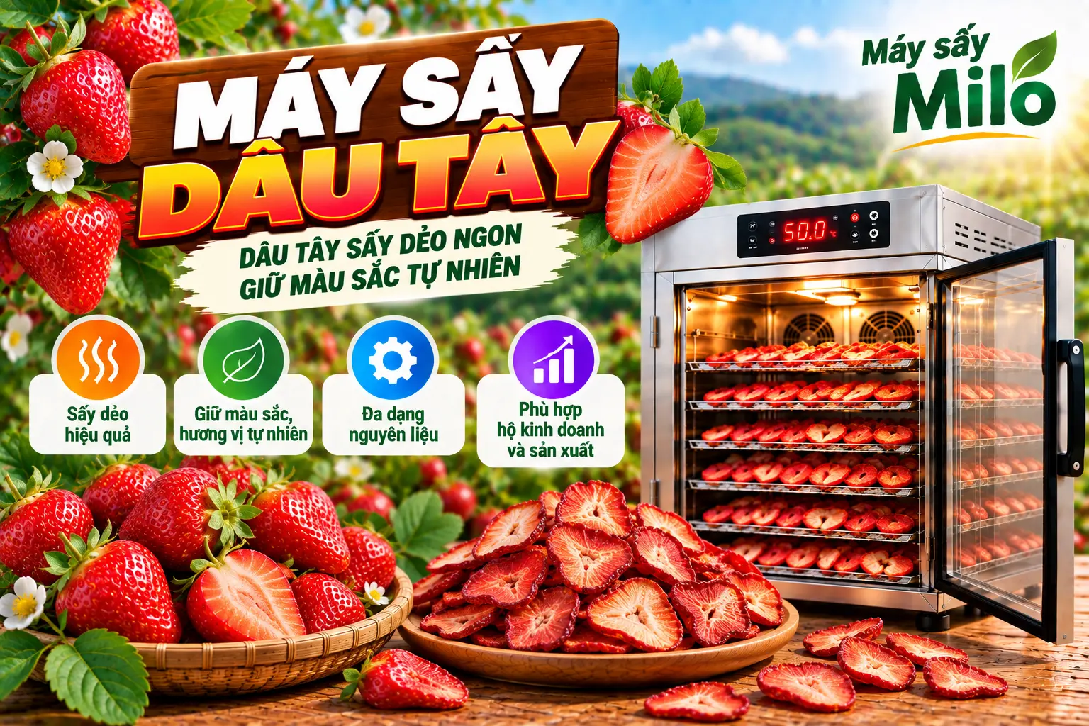 Máy Sấy Dâu Tây