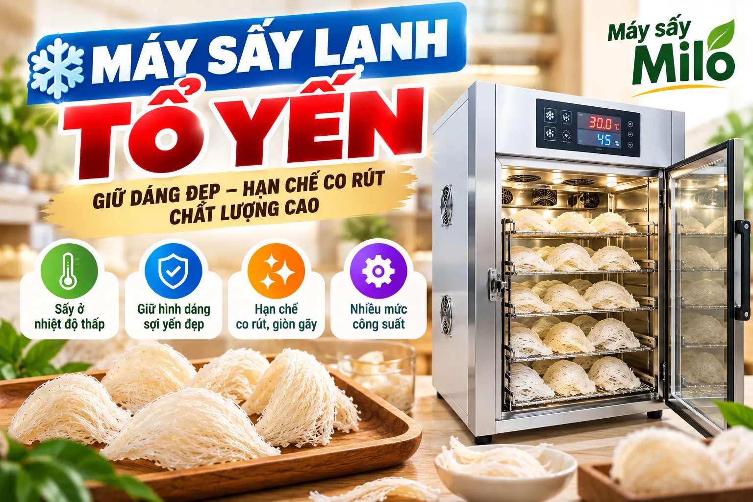 Máy sấy lạnh tổ yến