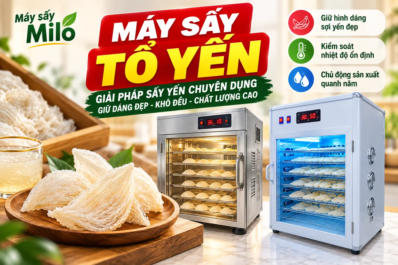 Máy sấy tổ yến