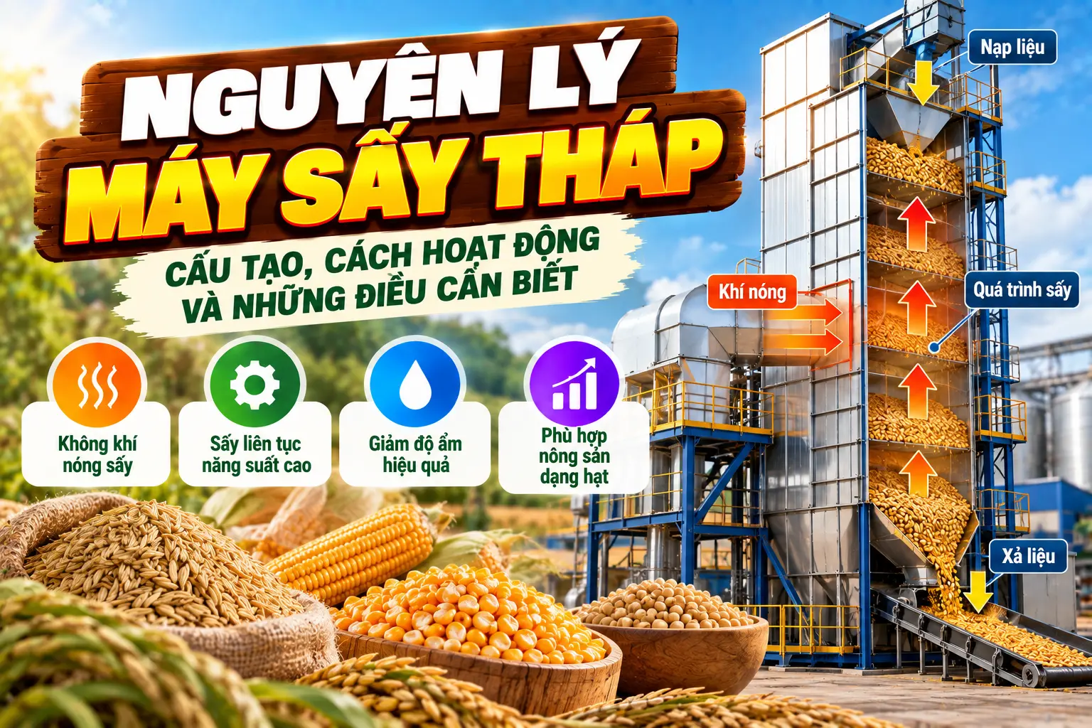 Nguyên Lý Máy Sấy Tháp